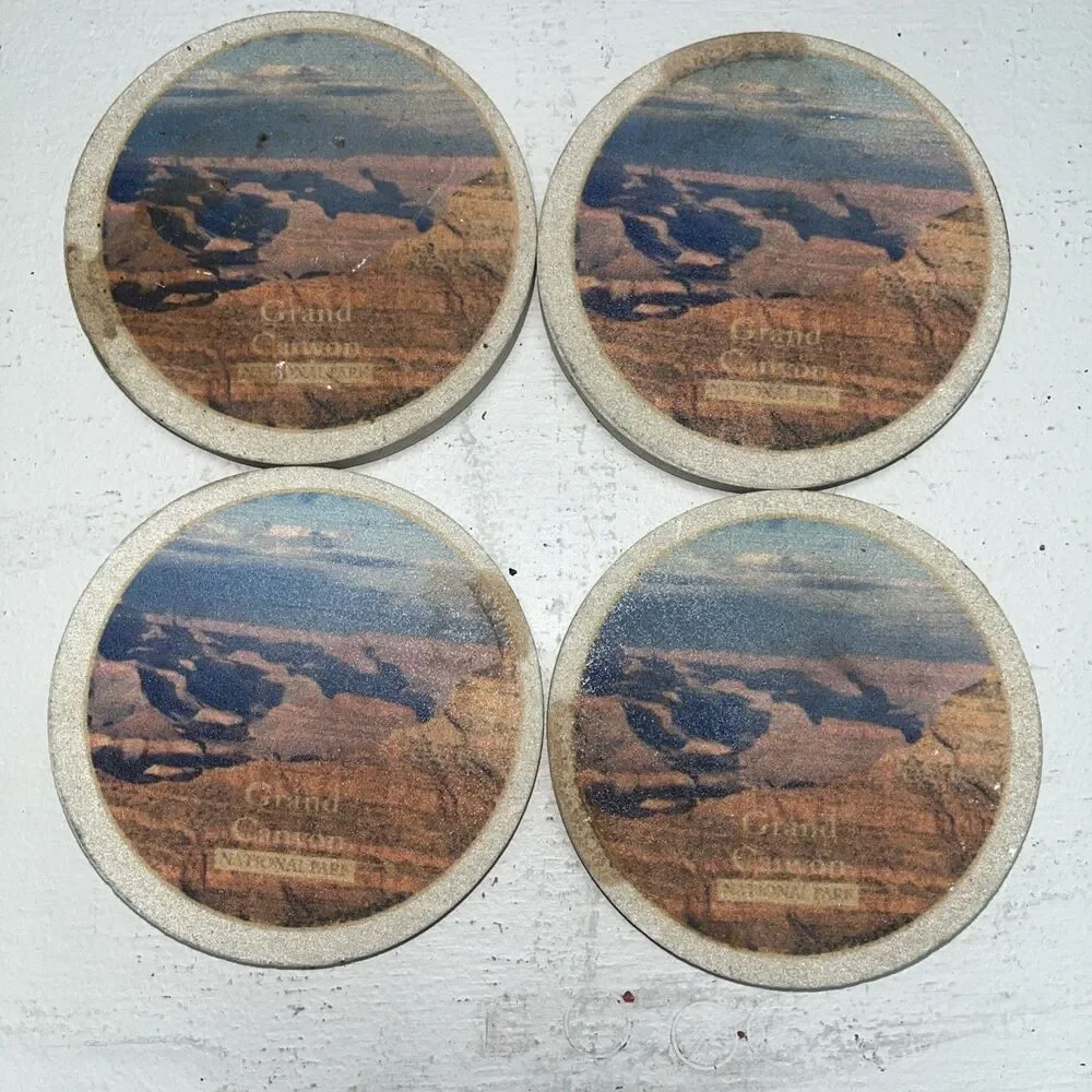 THIRSTYSTONE SANDSTONE 4 COASTERS Grand Canyon National Park~Made In USA